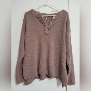 Cozy Brown Knit Sweater